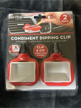 Vibe Essentials Condiment Dipping Clip 2-pack